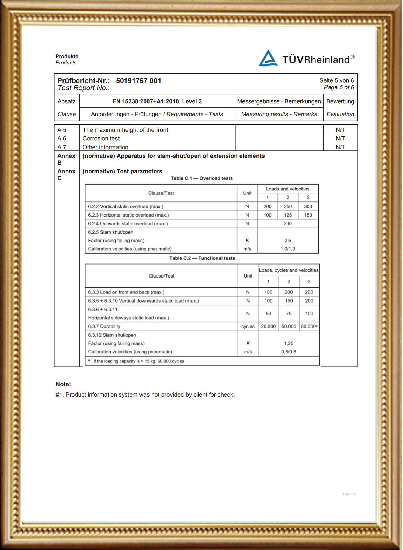 Reggar Drawer System Test Report — Reggar D-Box Drawer(5)